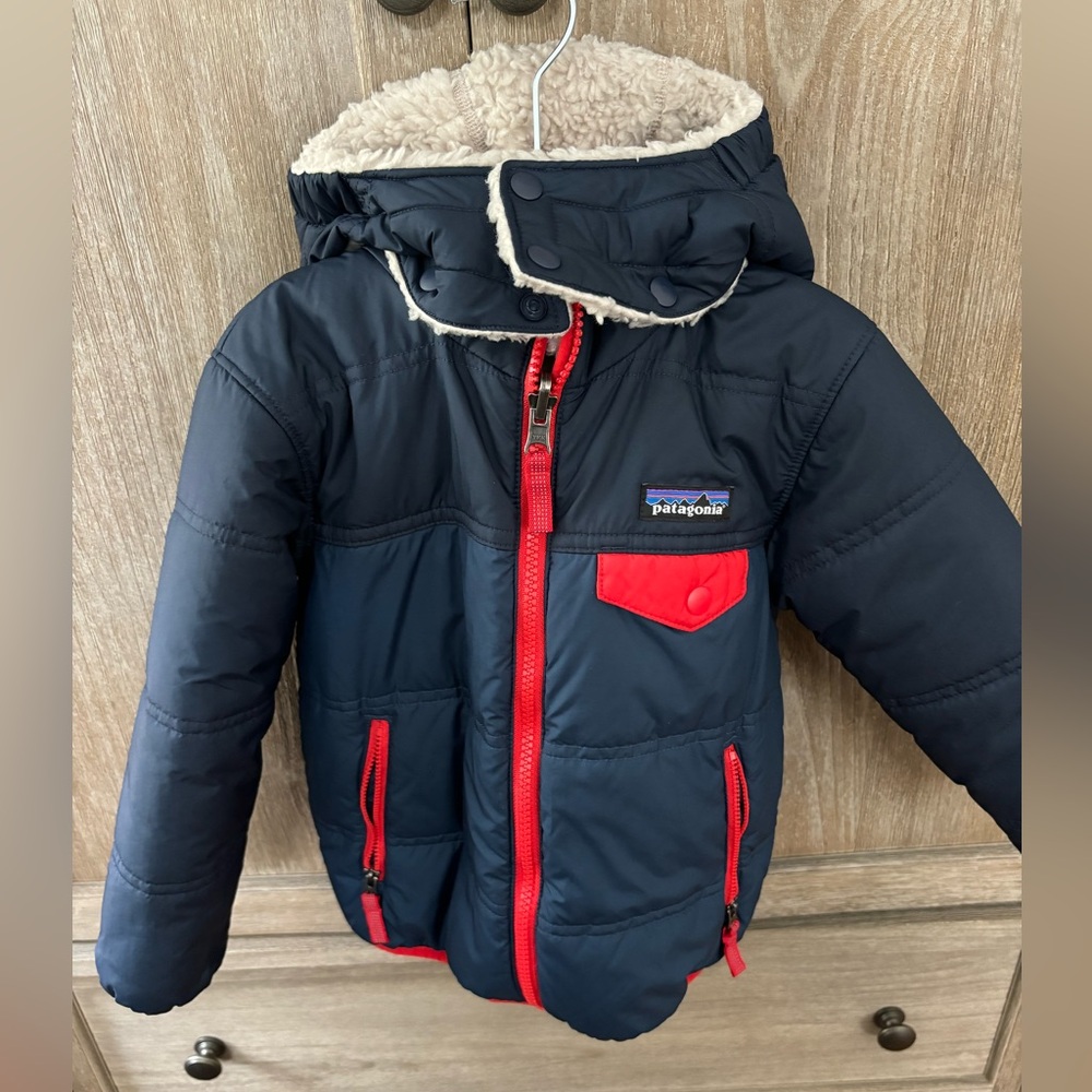 PATAGONIA TODDLERS' REVERSIBLE TRIBBLES HOODY JACKET Size 4T
